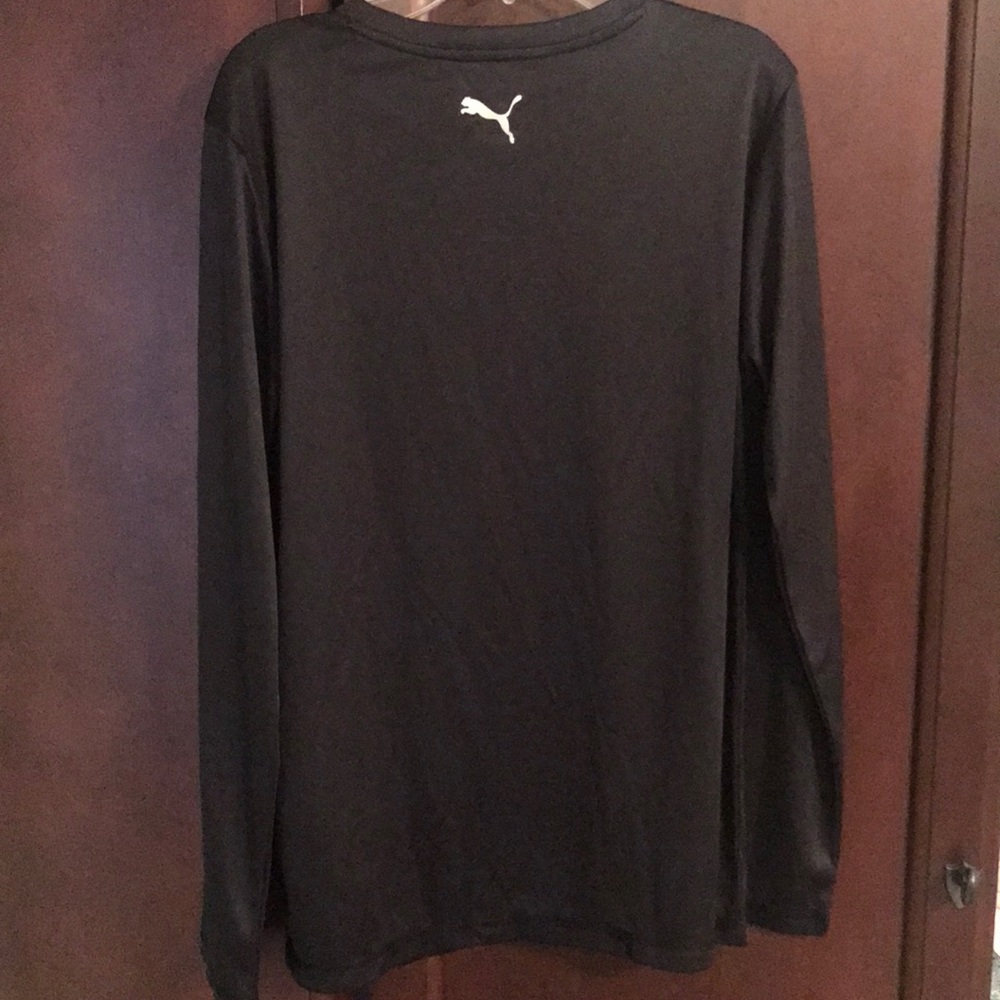 Puma Black Long Sleeve Kids Shirt - Picture 3 of 3